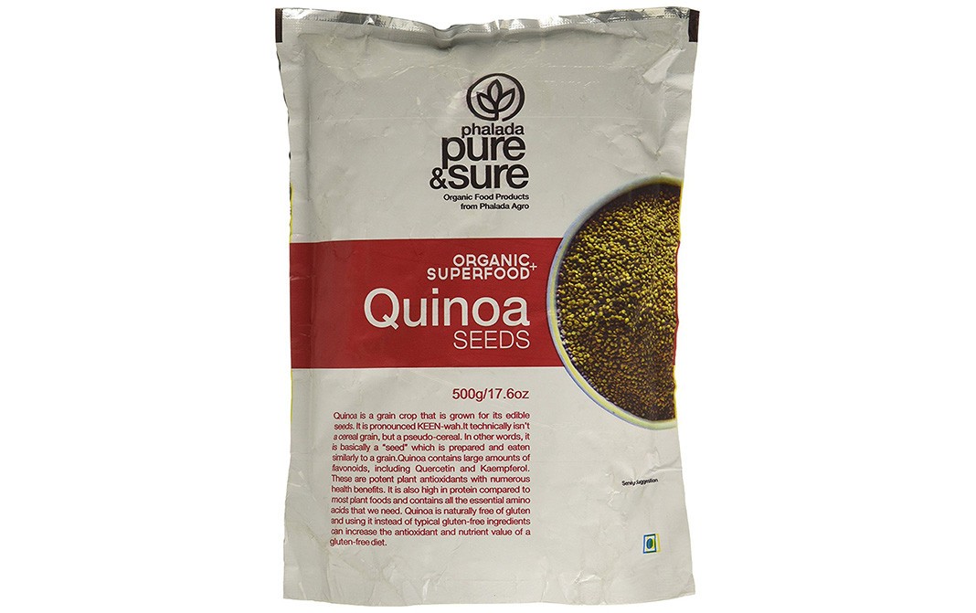 Pure & Sure Organic Superfood Quinoa Seeds   Pack  500 grams
